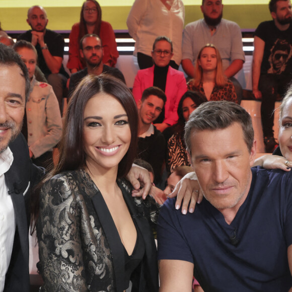Exclusif - Bernard Montiel, Delphine Wespiser, Benjamin Castaldi, Béatrice Rosen - Enregistrement de l'émission "TPMP (Touche Pas à Mon Poste)", présentée par C.Hanouna et diffusée en direct sur C8 le 2 novembre © Jack Tribeca / Bestimage 