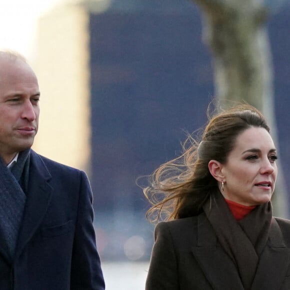 Le prince de Galles William et Kate Catherine Middleton, princesse de Galles, en visite sur le port de Boston, à l'occasion de leur déplacement officiel aux Etats-Unis. Le 1er décembre 2022 