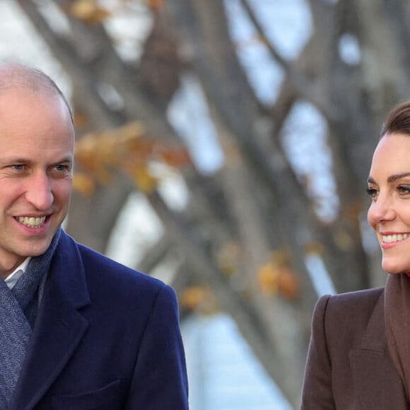 Le prince de Galles William et Kate Catherine Middleton, princesse de Galles, en visite sur le port de Boston, à l'occasion de leur déplacement officiel aux Etats-Unis. Le 1er décembre 2022 