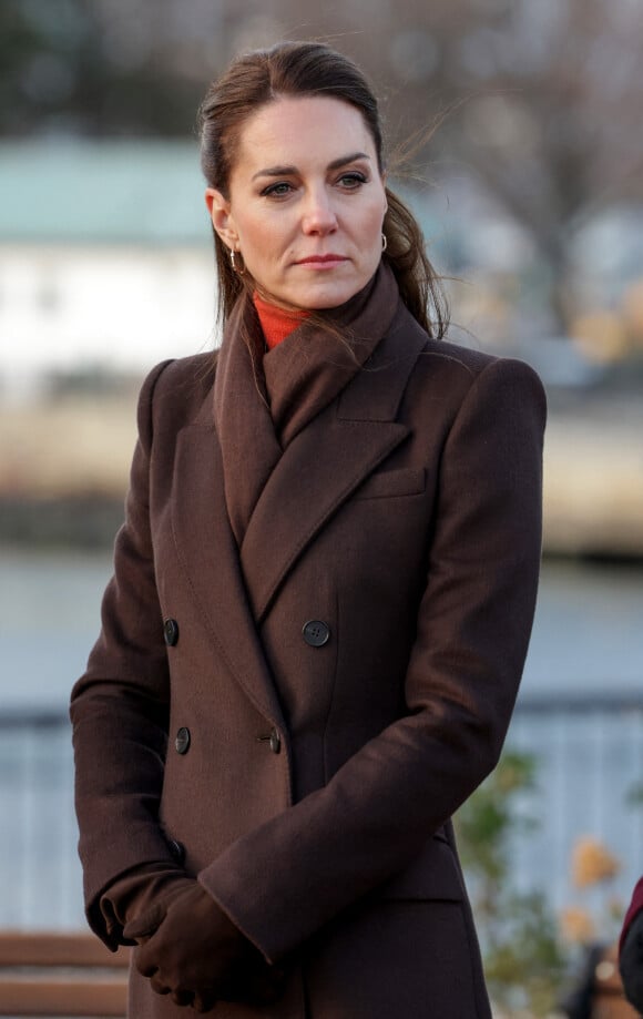 Kate Catherine Middleton, princesse de Galles, en visite sur le port de Boston, à l'occasion de son déplacement officiel aux Etats-Unis.