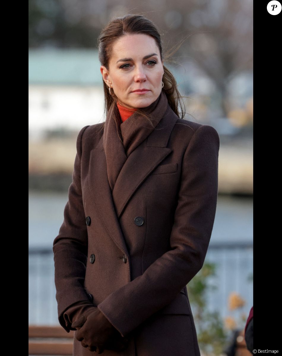 Kate Catherine Middleton, princesse de Galles, en visite sur le port de Boston, à l'occasion de son déplacement officiel aux Etats-Unis.