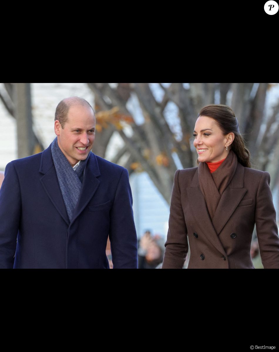 Le prince de Galles William et Kate Catherine Middleton, princesse de Galles, en visite sur le port de Boston, à l'occasion de leur déplacement officiel aux Etats-Unis. Le 1er décembre 2022