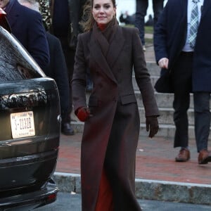 Le prince William, prince de Galles, et Catherine (Kate) Middleton, princesse de Galles, arrivent à Boston lors de leur visite officielle aux Etats-Unis le 1er décembre 2022. 