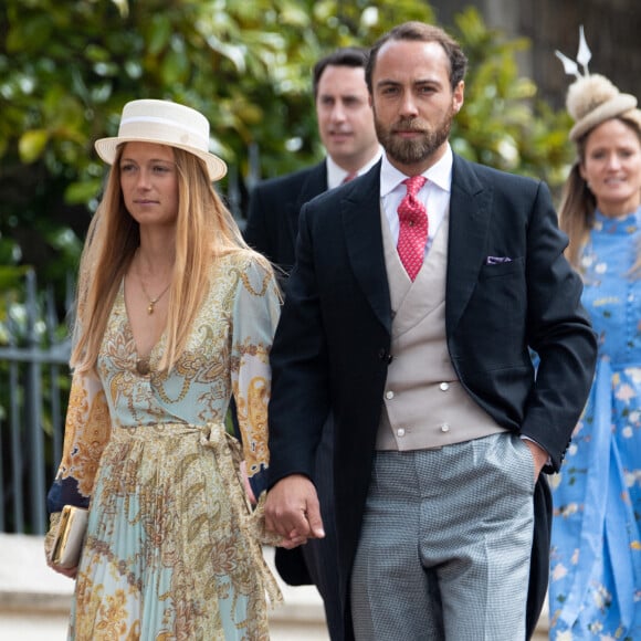 James Middleton et Alizee Thevenet au mariage de Lady Gabriella Windsor et de Thomas Kingston à la chapelle Saint-Georges du château de Windsor, le 18 mai 2019. Photo by Splash News.com/ABACAPRESS.COM