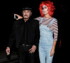 Johnny Hallyday et sa femme Laeticia Hallyday arrivent à la fête d'halloween de Kate Hudson à Brentwood le 28 octobre 2016 