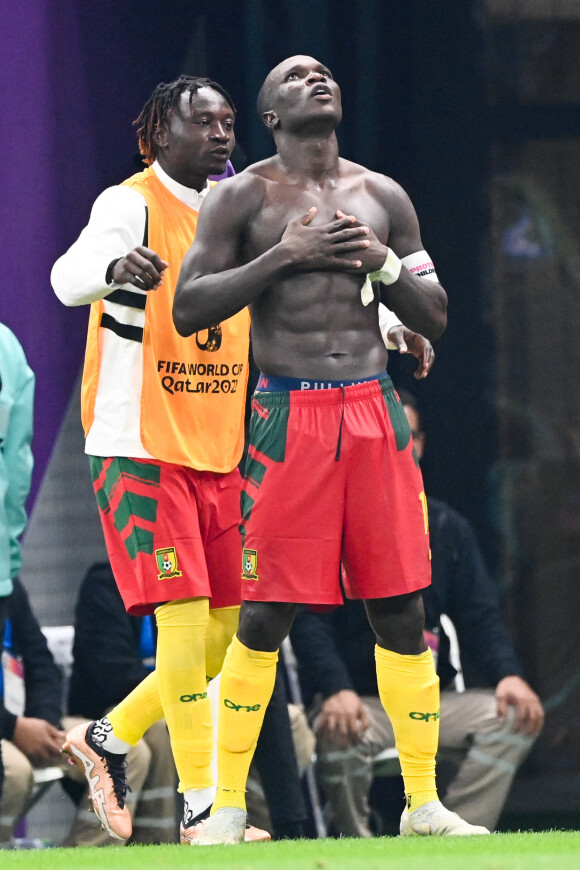 Aboubakar Vincent - Match "Brésil - Cameroun" (0-1) lors de la Coupe du Monde 2022 au Qatar, le 2 décembre 2022. Philippe Perusseau / Bestimage 