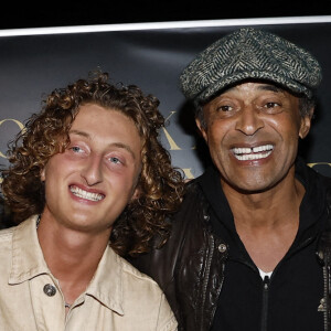 Exclusif - Jenaye, Eleejah, Joalukas Noah, son père Yannick Noah lors de la soirée d'anniversaire de Joalukas Noah, fils de Yannick Noah et Isabelle Camus, pour ses 18 ans à Paris le 10 juin 2022. © Cyril Moreau / Bestimage 