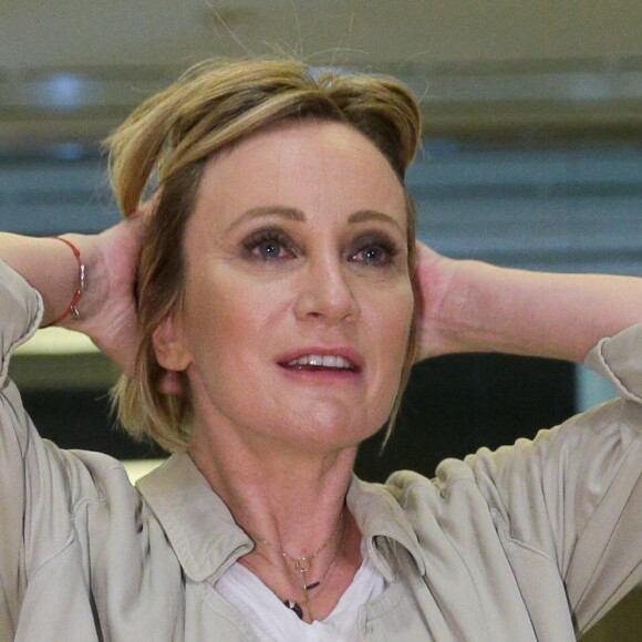 Patricia Kaas lors d'une réception pour le 15e anniversaire du centre commercial "Crocus City Mall" à Moscou. Le 8 novembre 2017.