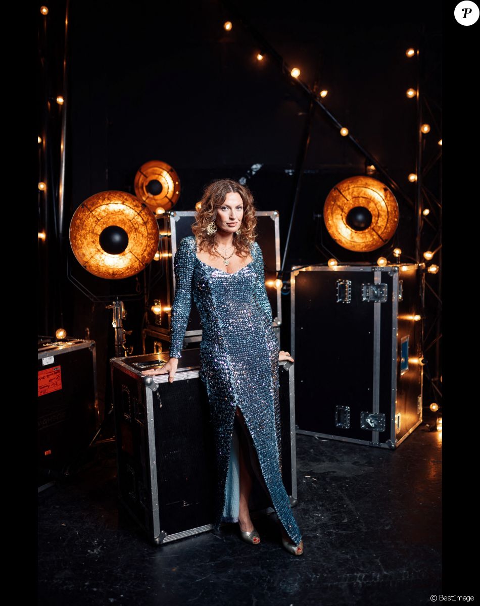 Exclusif - Prix Spécial - Aurélie Saada - Backstage - Enregistrement de l'émission "Michel Polnareff, la soirée événement", diffusée le 6 décembre à 21h10 sur France 2 © Tiziano Da Silva-Cyril Moreau / Bestimage