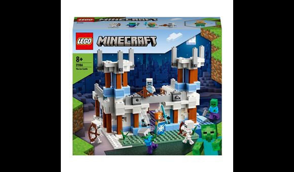 Votre enfant doit aider le guerrier royal à protéger le cjâteau de glace Lego Minecraft