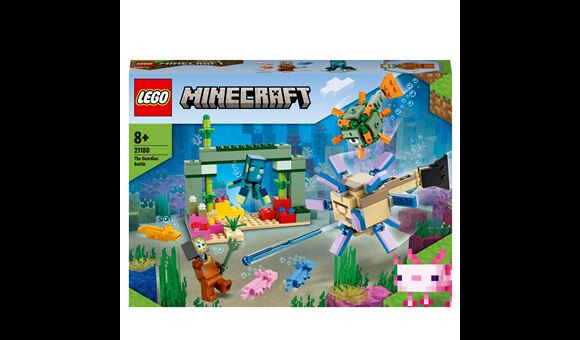 Avant de découvrir le trésor sous-marin, votre enfant va devoir combattre les gardiens de ce jeu Lego Minecraft