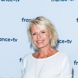 Sophie Davant lors du photocall dans le cadre de la conférence de presse de France Télévisions au Pavillon Gabriel à Paris, France, le 24 août 2021. © Pierre Perusseau/Bestimage  Celebs during the photocall as part of France Television's press conference at Pavillon Gabriel in Paris, France, on August 24, 2021. 