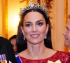 Catherine Kate Middleton, princesse de Galles - La famille royale d'Angleterre lors de la réception des corps diplômatiques au palais de Buckingham à Londres. 