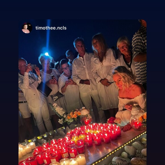 La veillée, 5 ans après la mort de Johnny Hallyday, le lundi 5 décembre 2022 à Saint-Barth