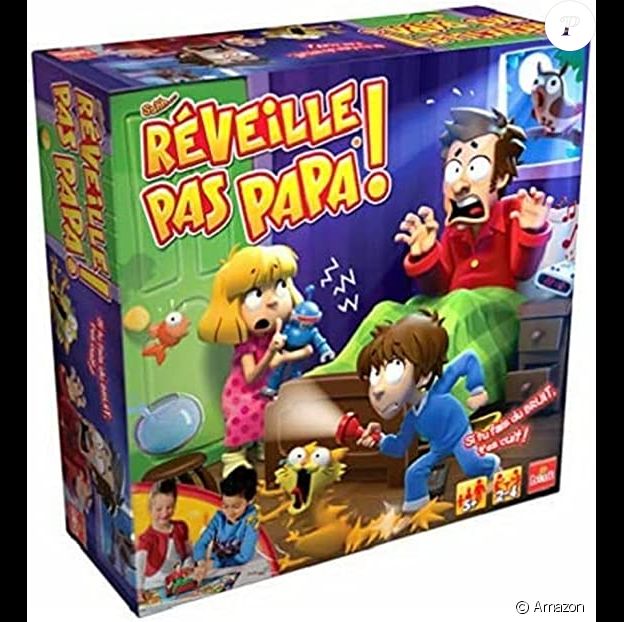 Restez discret et accédez au délicieux gâteau sans réveiller papa avec ce jeu de société Réveille pas papa de Goliath