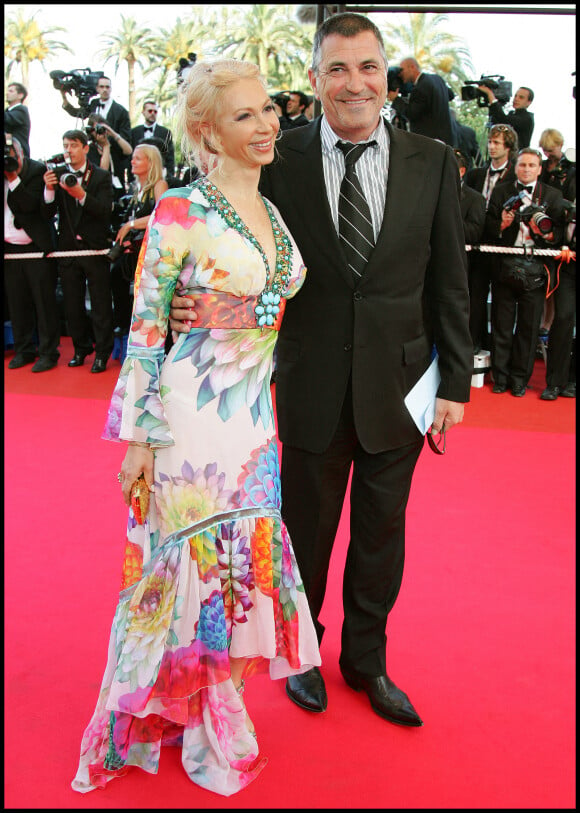 Jean-Marie Bigard et sa femme Claudia - 60e Festival de Cannes, montée des marches du film "No country for old men". © Guilaume Gaffiot / Bestimage