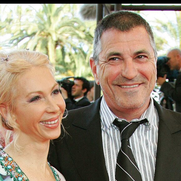 Jean-Marie Bigard et sa femme Claudia - 60e Festival de Cannes, montée des marches du film "No country for old men". © Guilaume Gaffiot / Bestimage