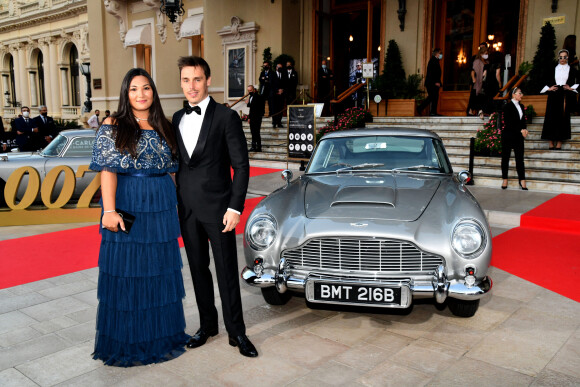 Louis et Marie Ducruet durant l'avant première du dernier James Bond " No Time To Die" au Casino de Monaco, le 29 septembre 2021. Pour assister à cette soirée il a fallut payer 2500 Dollars soit un peu plus de 2000 Euros. Les recettes serviront à financer le nouveau prix remis en l'honneur de Sir Roger Moore, ancien agent 007 et résident du Rocher, disparu en 2017. L'acteur britannique avait fait ses débuts grâce à cette fondation, qui, comme le voulait la princesse Grace Kelly, se consacre à aider des jeunes artistes émergents dans le théâtre, la danse ou le cinéma, grâce à des bourses professionnelles. © Bruno Bebert/Bestimage 