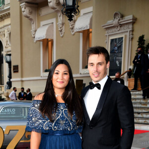 Louis et Marie Ducruet durant l'avant première du dernier James Bond " No Time To Die" au Casino de Monaco, le 29 septembre 2021. Pour assister à cette soirée il a fallut payer 2500 Dollars soit un peu plus de 2000 Euros. Les recettes serviront à financer le nouveau prix remis en l'honneur de Sir Roger Moore, ancien agent 007 et résident du Rocher, disparu en 2017. L'acteur britannique avait fait ses débuts grâce à cette fondation, qui, comme le voulait la princesse Grace Kelly, se consacre à aider des jeunes artistes émergents dans le théâtre, la danse ou le cinéma, grâce à des bourses professionnelles. © Bruno Bebert/Bestimage  '