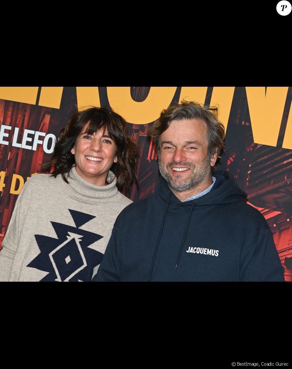 Estelle Denis et son compagnon Marc Thiercelin - Avant-première du film "Mon héroïne" au cinéma UGC Normandie à Paris le 12 décembre 2022. © Coadic Guirec/Bestimage