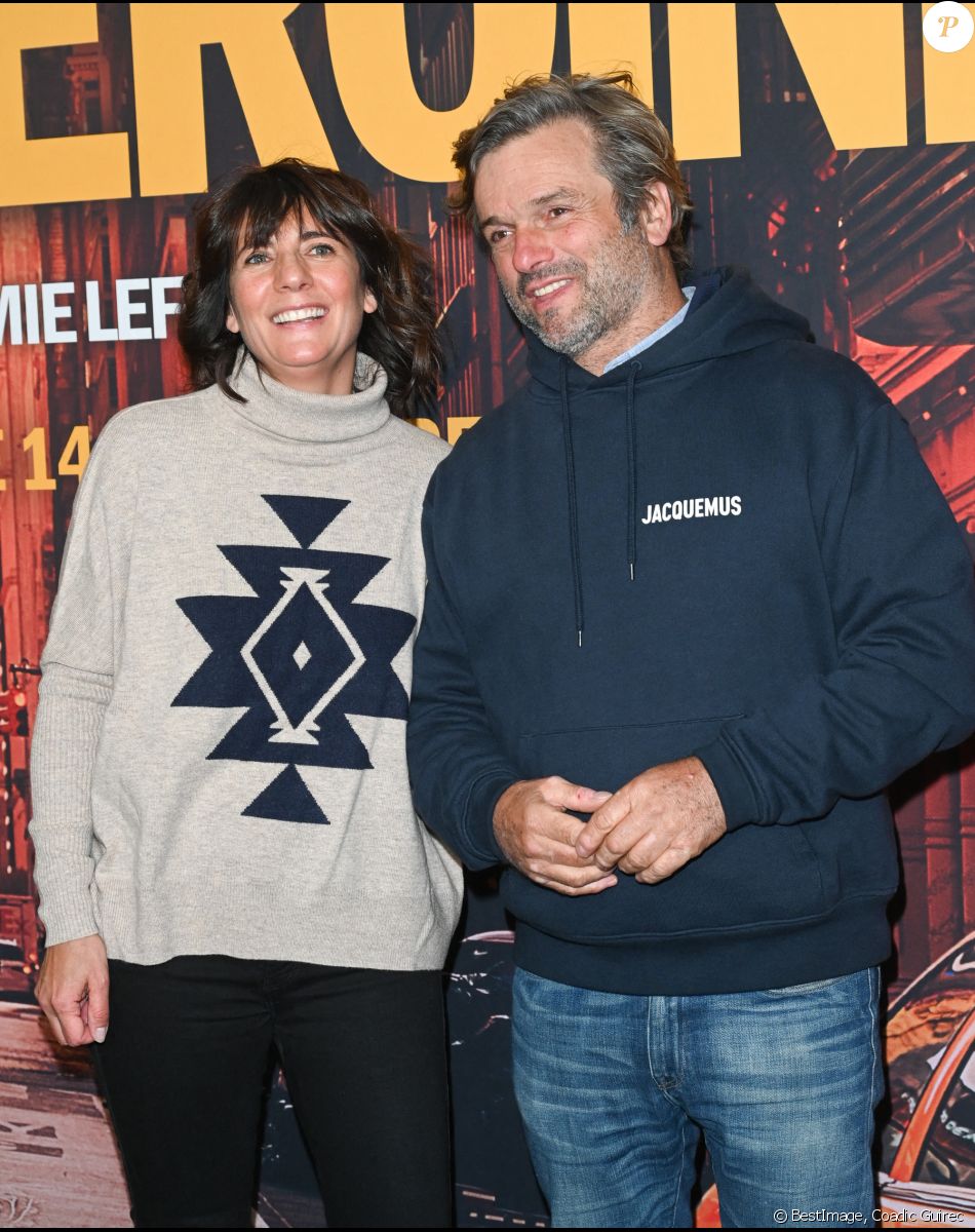 Estelle Denis et son compagnon Marc Thiercelin - Avant-première du film "Mon héroïne" au cinéma UGC Normandie à Paris. © Coadic Guirec/Bestimage