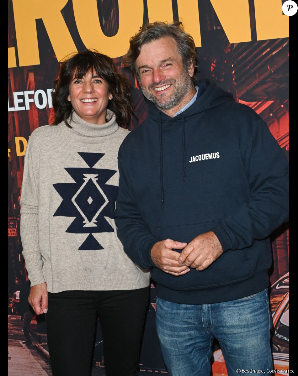 Estelle Denis et son compagnon Marc Thiercelin - Avant-première du film "Mon héroïne" au cinéma UGC Normandie à Paris le 12 décembre 2022. © Coadic Guirec/Bestimage