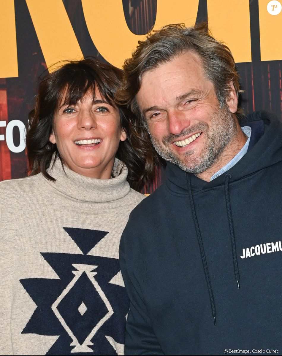 Estelle Denis et son compagnon Marc Thiercelin - Avant-première du film "Mon héroïne" au cinéma UGC Normandie à Paris le 12 décembre 2022. © Coadic Guirec/Bestimage