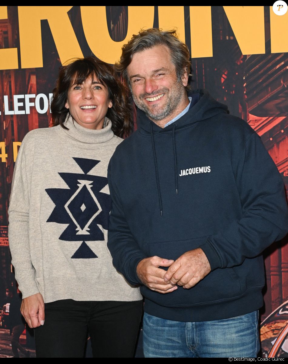 Estelle Denis et son compagnon Marc Thiercelin - Avant-première du film "Mon héroïne" au cinéma UGC Normandie à Paris le 12 décembre 2022. © Coadic Guirec/Bestimage