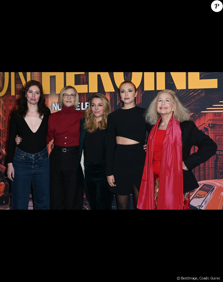Louise Coldefy, Pascale Arbillot, Noémie Lefort, Chloé Jouannet et Brigitte Fossey - Avant-première du film "Mon héroïne" au cinéma UGC Normandie à Paris le 12 décembre 2022. © Coadic Guirec/Bestimage