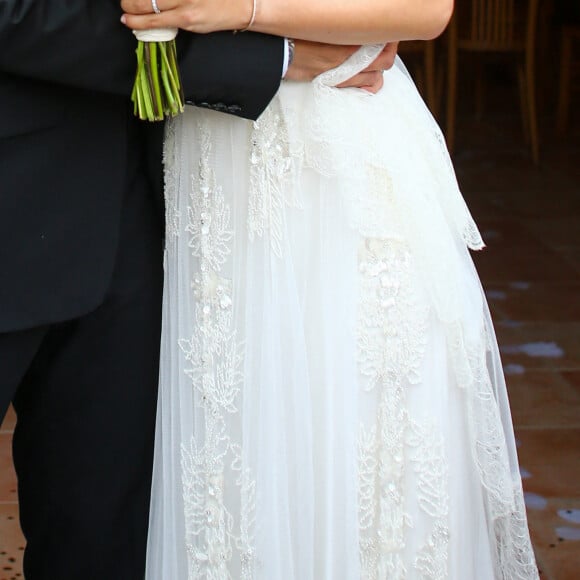 Exclusif - Mariage religieux en l'église de Villanova d' Alizée et Grégoire Lyonnet - Villanova le 18 juin 2016 © Olivier Huitel - Olivier Sanchez / Bestimage - Crystal