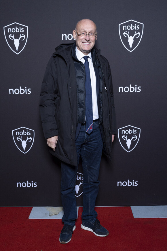 Exclusif - Bernard Laporte (président de la Fédération française de rugby) - Nobis fête ses 15 ans en inaugurant sa nouvelle boutique dans le 2ème arrondissement de Paris, France, le 25 novembre 2021. © Pierre Perusseau/Bestimage