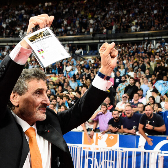 Joie des joueurs de l equipe de Montpellier apres sa victoire - Mohed Altrad ( president Montpellier ) - - Finale du Top 14 de rugby entre Montpellier et Castres (29-10) au Stade de France à Saint-Denis le 24 juin 2022. 