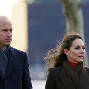 Le prince de Galles William et Kate Catherine Middleton, princesse de Galles, en visite sur le port de Boston, à l'occasion de leur déplacement officiel aux Etats-Unis. Le 1er décembre 2022 