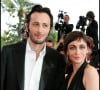 Emmanuelle Béart et Michaël Cohen - Montée des marches - 61e festival du film de Cannes 2008.