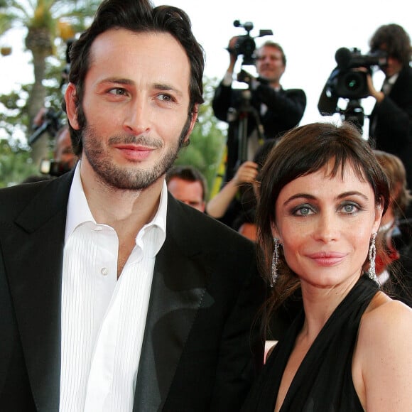 Emmanuelle Béart et Michaël Cohen - Montée des marches - 61e festival du film de Cannes 2008.