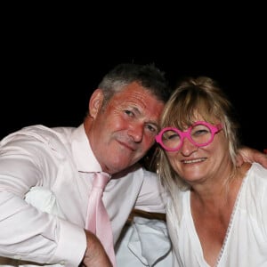 Exclusif - Soirée du mariage de Christine Bravo et Stéphane Bachot sur la plage du restaurant Marinella à l'Ile Rousse en Corse le 11 Juin 2022 © Dominique Jacovides / Bestimage