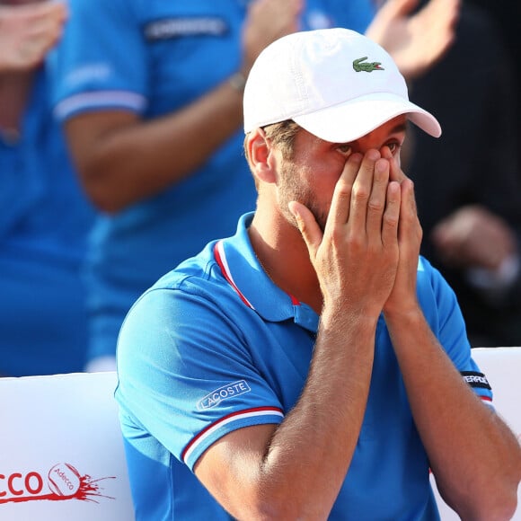 Arnaud Clément - La France a remporté la demi-finale de la Coupe Davis face à la République tchèque à Roland Garros à Paris, le 13 septembre 2014