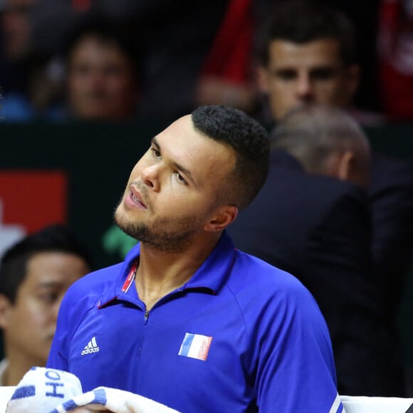 Arnaud Clément et Jo-Wilfried Tsonga - Finale de la Coupe Davis (France - Suisse) au Stade Pierre Mauroy de Lille Métropole le 21 novembre 2014 