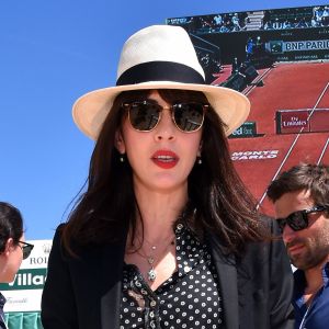 Nolwenn Leroy et son fiancé Arnaud Clément - People dans les tribunes des 1/2 finales du tournoi de tennis "Monte Carlo Rolex Masters 2016" " au Monte Carlo Country Club à Roquebrune-Cap-Martin. Le 16 avril 2016 © Bruno Bebert / Bestimage 