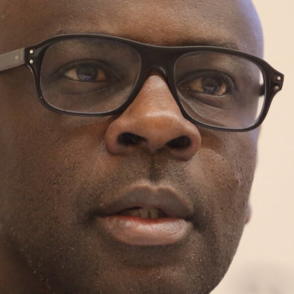 Lilan Thuram - L.Thuram, P.Collina, I.Pedroso, J.Sotomayor participent à la conférence lors de la 4 ème édition du "MARCA Sport Weekend" à Malaga, le 10 juin 2022. 