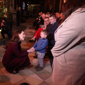 Catherine Kate Middleton, princesse de Galles - La famille royale à la sortie de la messe "Together at Christmas" à l'Abbaye de Westminster le 15 décembre 2022. © Photoshot / Panoramic / Bestimage 