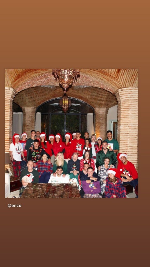 Le clan Zidane réuni pour Noël et en pyjama