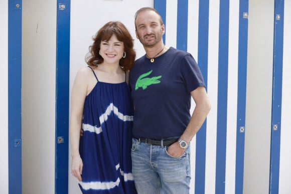Emilie Dequenne et son mari Michel Ferracci - Photocall lors du 36e festival du film de Cabourg. © Christophe Aubert/Bestimage