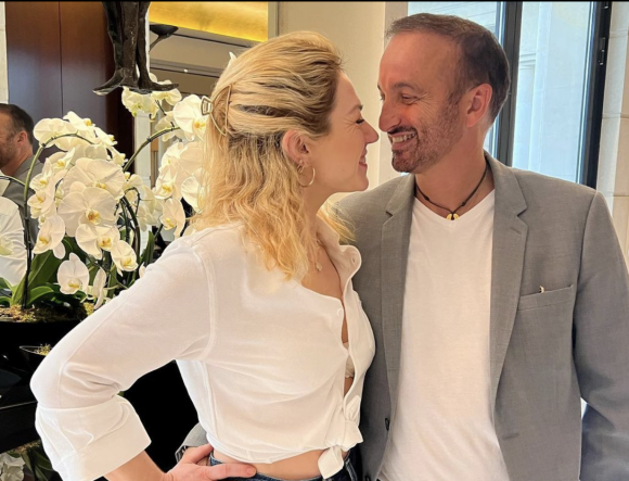 Emilie Dequenne et son mari Michel Ferracci sur Instagram. Le 9 octobre 2022.