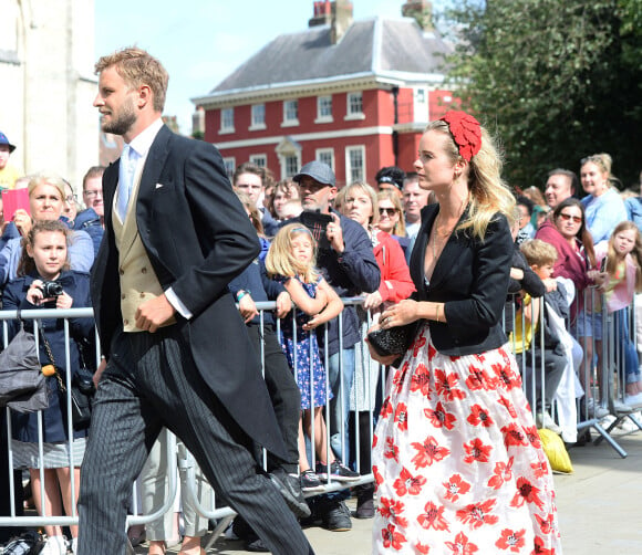 Harry Wentworth-Stanley et sa fiancée Cressida Bonas - Les invités arrivent au mariage de E. Goulding et C.Jopling en la cathédrale d'York, le 31 août 2019 