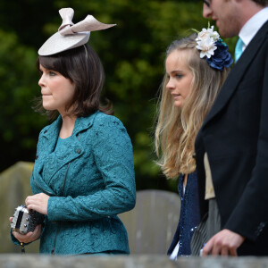 La princesse Eugenie d'York et Cressida Bonas (petite amie du prince Harry) - Mariage de Thomas van Straubenzee et de Lady Melissa Percy a Northumbria en Angleterre, le 21 juin 2013 