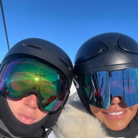 Les vacances de David Guetta et Cathy Guetta et leurs enfants à Courchevel