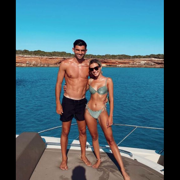 Enzo Zidane et sa fiancée Karen Goncalves.