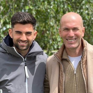 Enzo Zidane et son père, Zinedine Zidane.