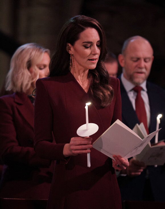 Catherine (Kate) Middleton, princesse de Galles- La famille royale d'Angleterre assiste à une messe de Noel à l'abbaye de Westminster à Londres le 15 décembre 2022. 
